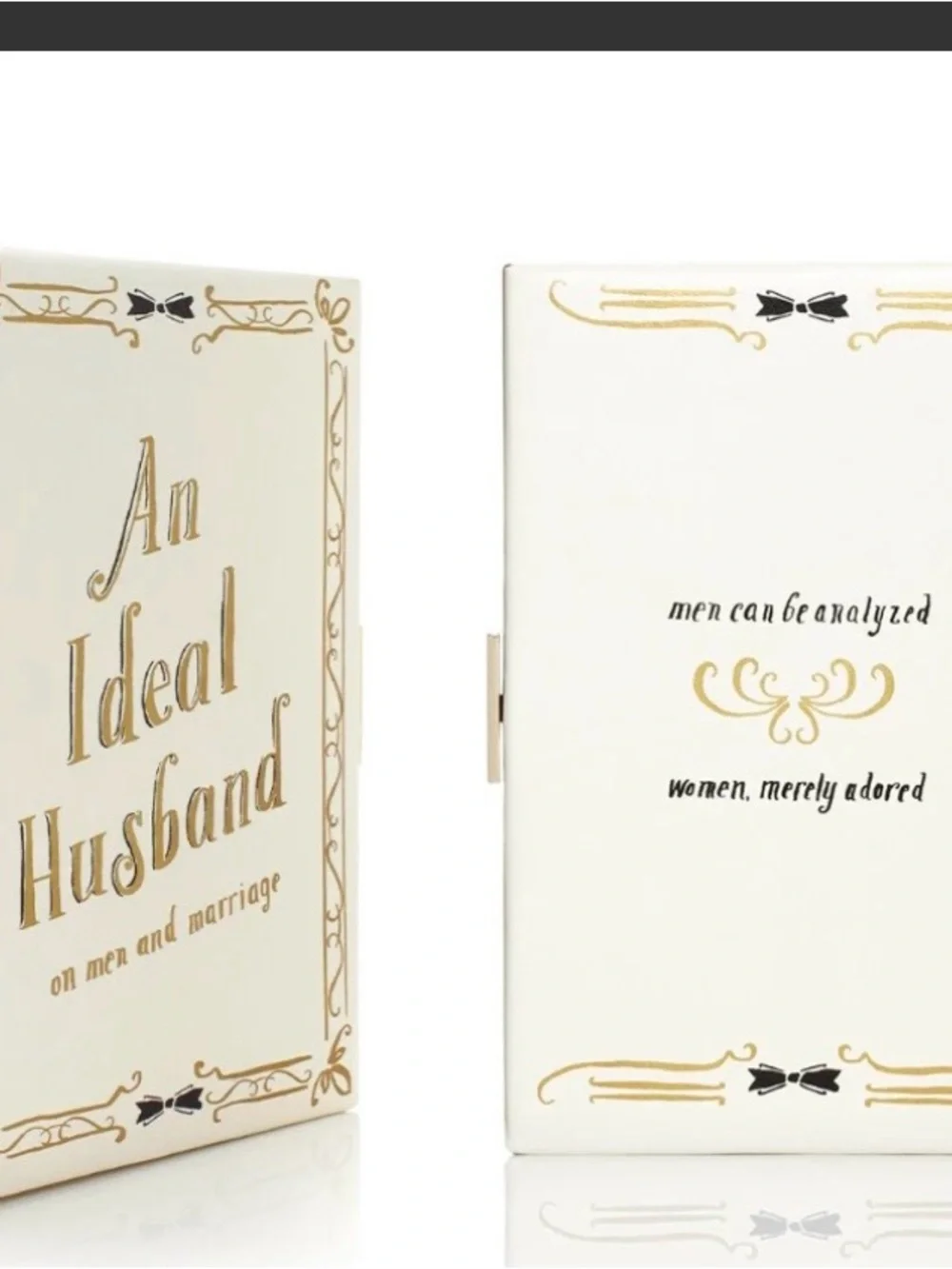 ISO-An Ideal Husband Decorative Book Clutch -do not purchase